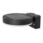 Ledvance LED Wall Light Endura Style Circle Black 6W 400lm - 830 Warm White | Solar - Motion and Light Sensor 