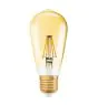 Osram Vintage 1906 LED E27 Edison Filament Gold 2.5W 200lm - 824 Extra Warm White | Replaces 25W