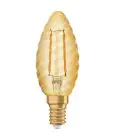 Ledvance Vintage 1906 LED E14 Candle Gold 1.5W 120lm - 824 Extra Warm White | Replaces 12W