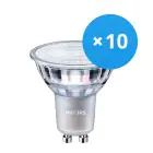 Multipack 10x Philips MASTER Value LED Spot GU10 PAR16 3.7W 270lm 60D - 927 Extra Warm White | Best Colour Rendering - Replaces 35W