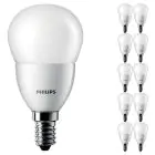 Multipack 10x Philips Corepro LED Lustre E14 Ball Frosted 2.8W 250lm - 827 Extra Warm White | Replaces 25W