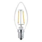 Philips Corepro LED Candle E14 Filament Clear 2W 250lm - 827 Extra Warm White | Replaces 25W